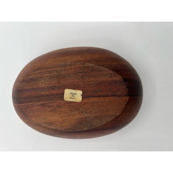 Mid-Century Modern Oval Bowl Made Of Myrtlewood Unique Piece - Picture 3 of 5